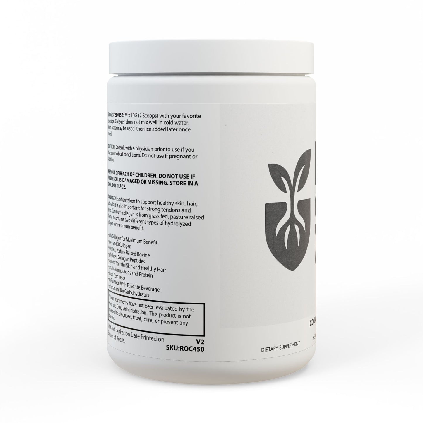 Collagen Peptides Type I & III Supplement (350g, 12.3oz)
