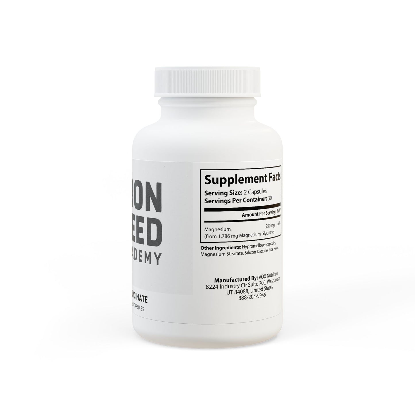 Magnesium Glycinate Supplement (60 Capsules)